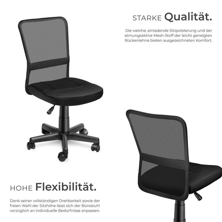 Tectake Chaise de bureau PATRICK forme ergonomique  
