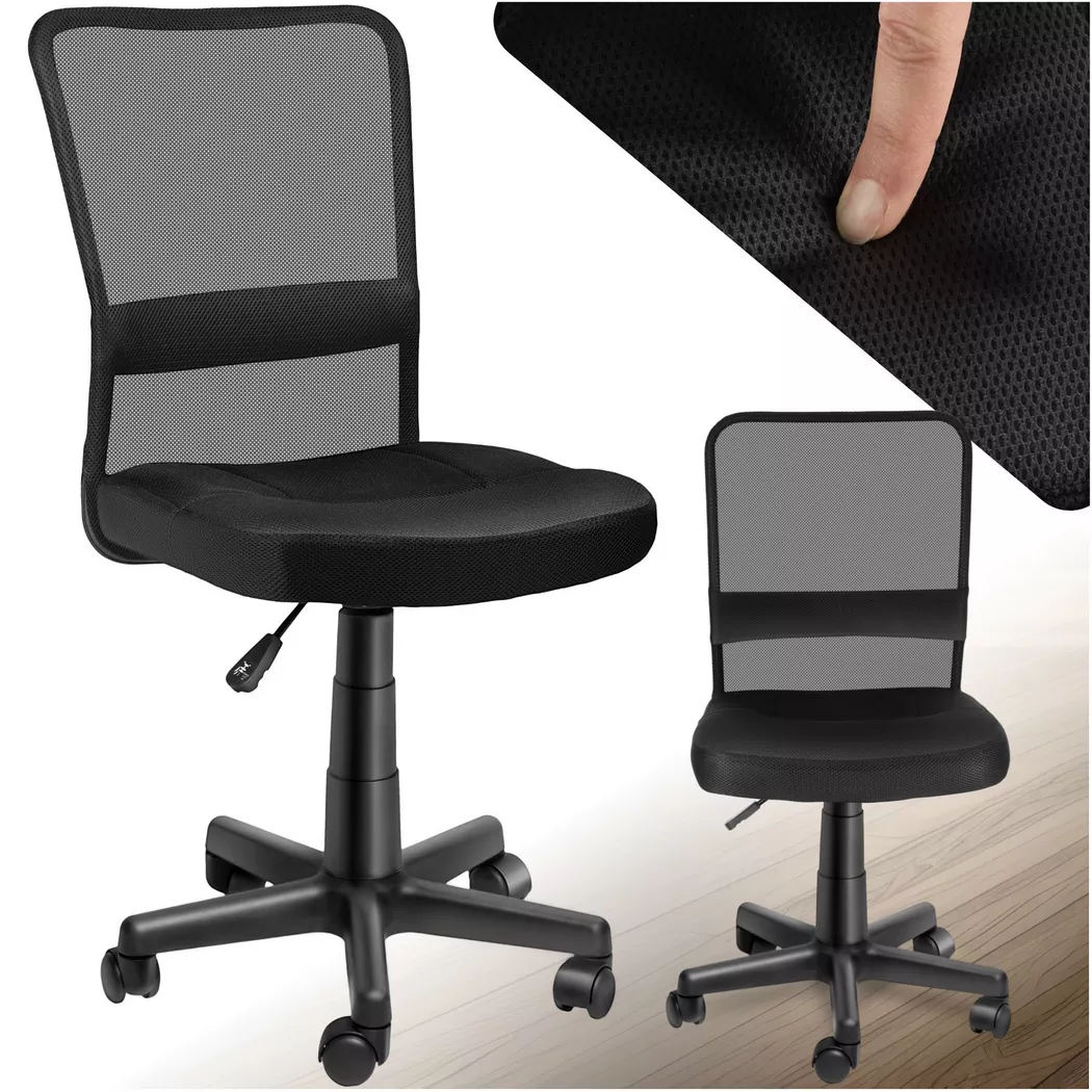 Tectake – Bürostuhl Patrick, 50 CM, Schwarz