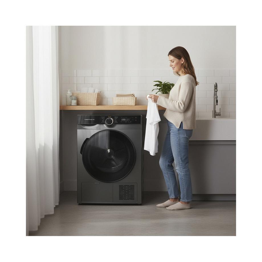 Kibernetik Kibernetik FLTR514 FusionLine Sèche-linge à pompe à chaleur 9kg Classe C Titan  