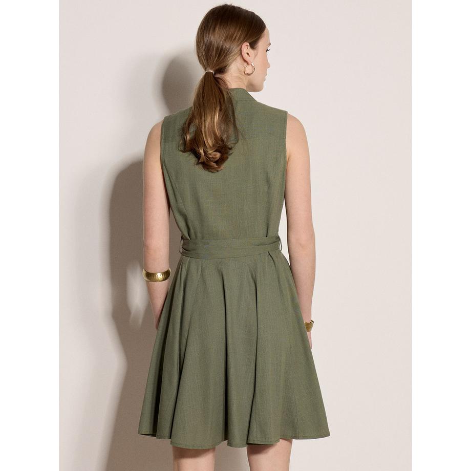 APRICOT Mini-robe en lin mélangé  