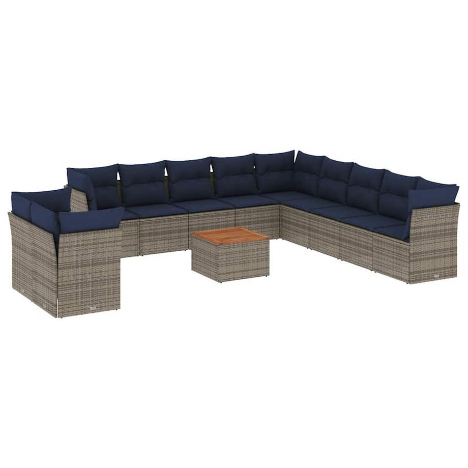 set divano da giardino Polirattan