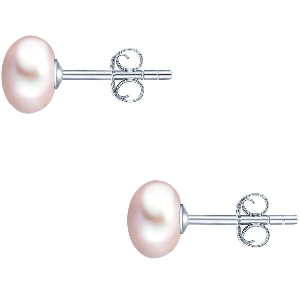 Valero Pearls  Femme Puce d'oreille en perle 