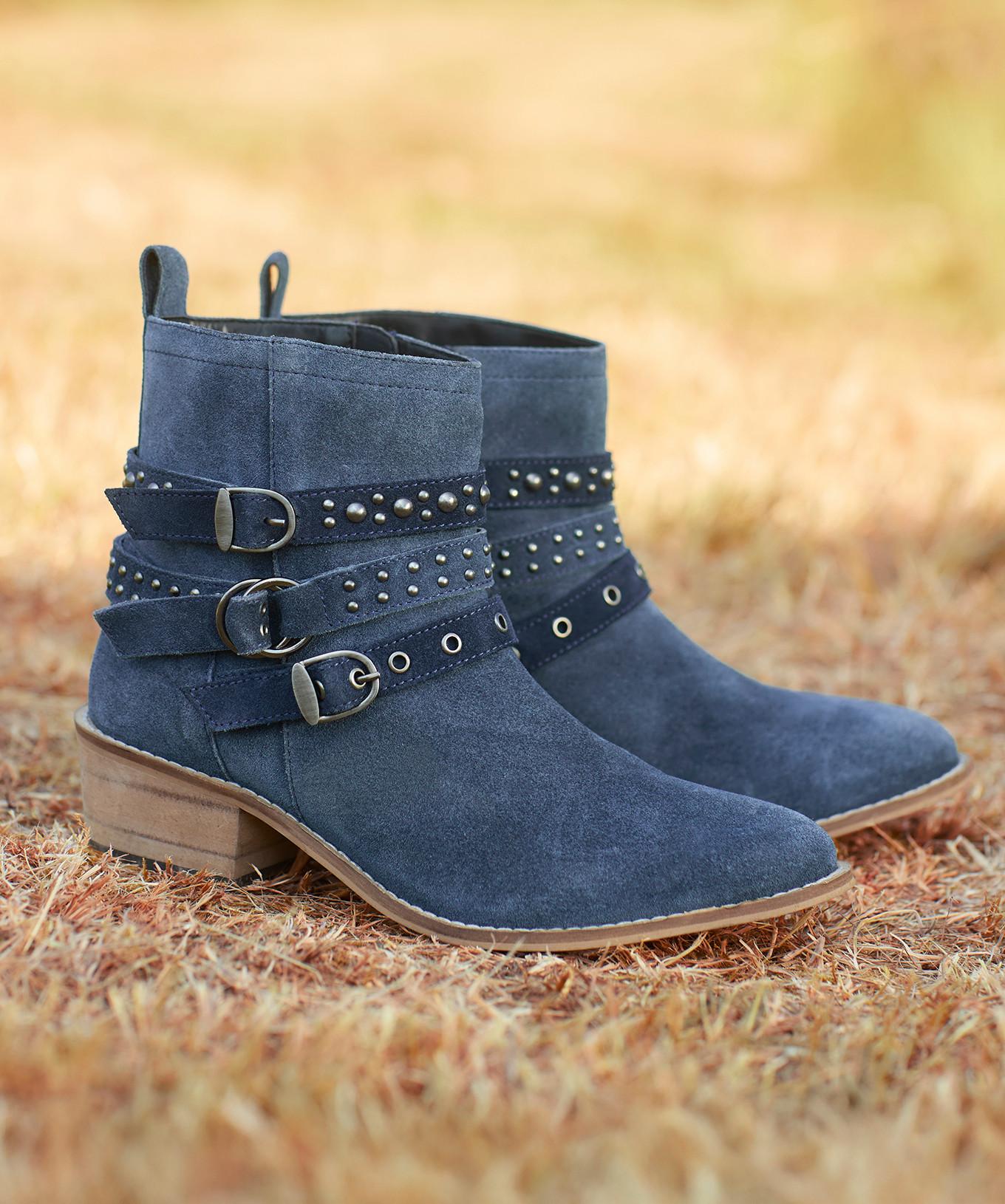 Joe Browns  Wildleder-Stiefeletten mit seitlichem Reißverschluss & Nieten 