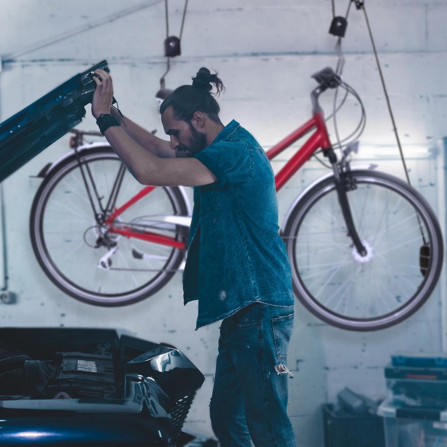 B2X  Fahrradlift fürs Dach 