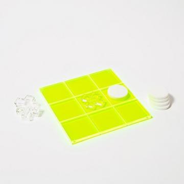 Tic Tac Toe Spiel - Limited Edition Gelb Neon