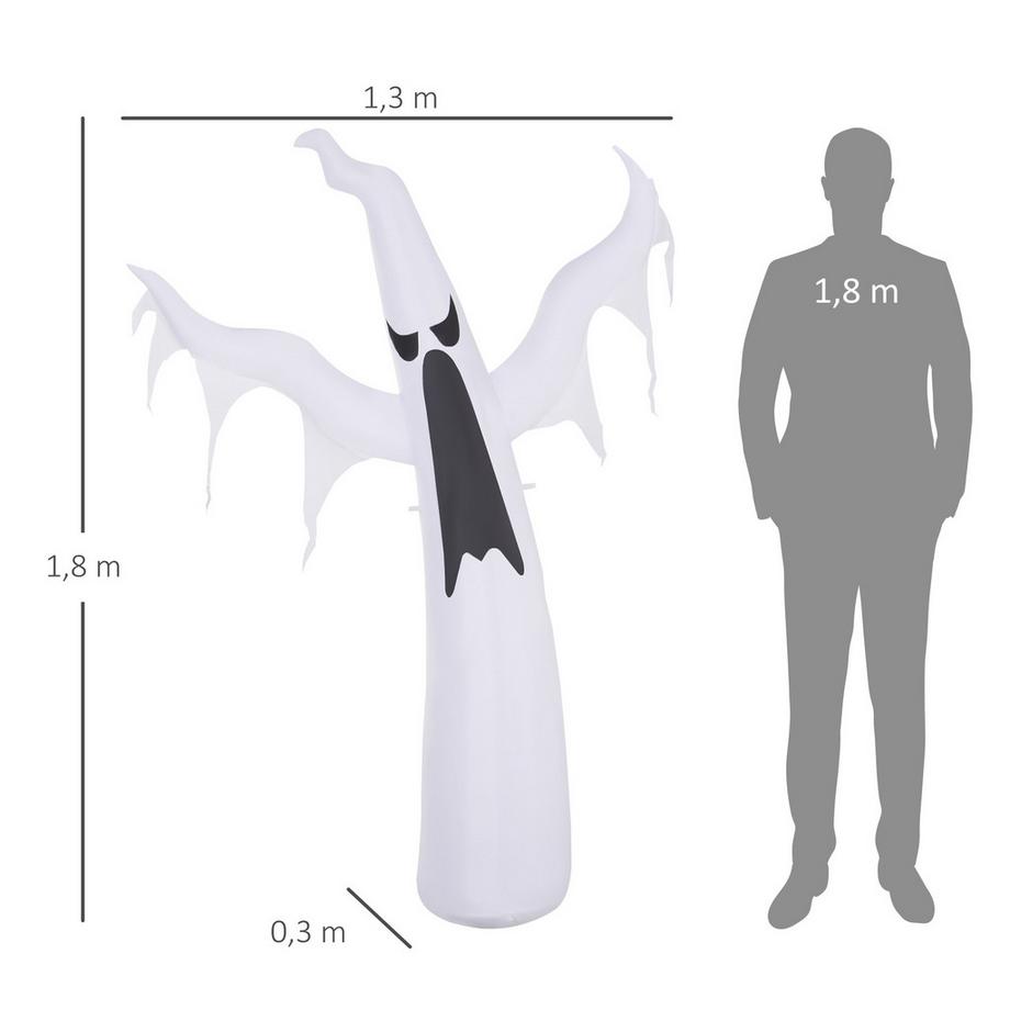 HOMCOM Fantôme gonflable d'Halloween  
