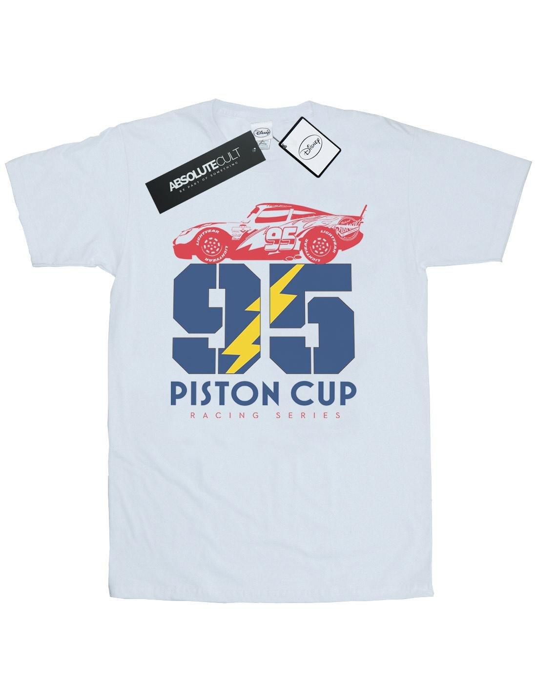 Image of Cars Piston Cup 95 Tshirt Herren Weiss XL