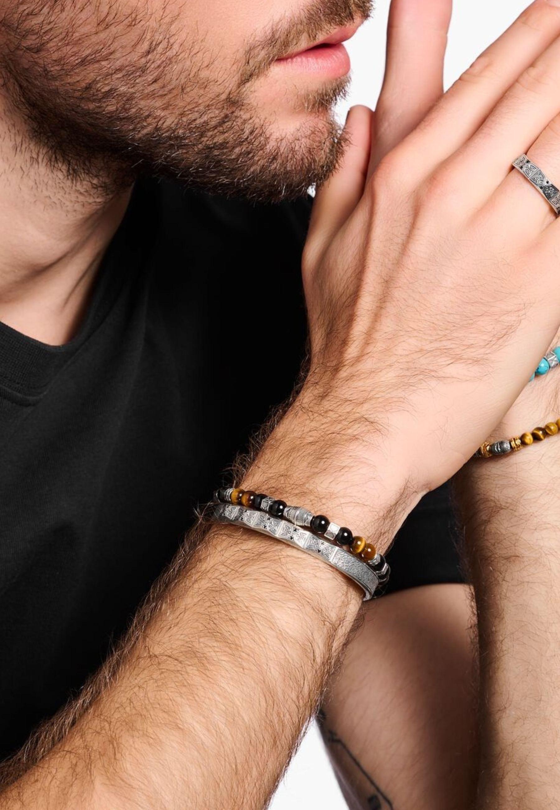 Thomas Sabo  Armreif Facettiertes Design mit en Steinen 