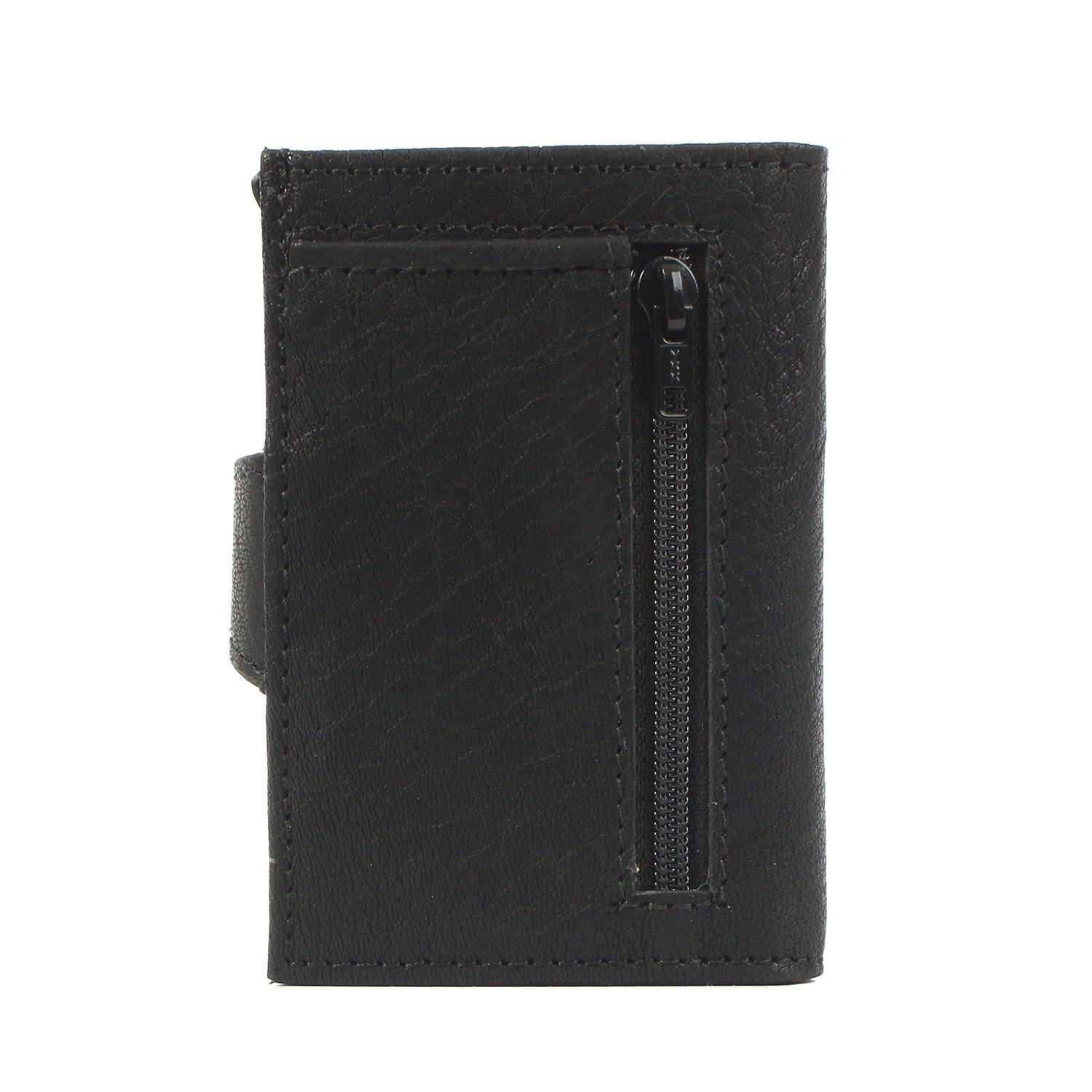 Margelisch Mini Portafoglio Single Leather Deepblack  