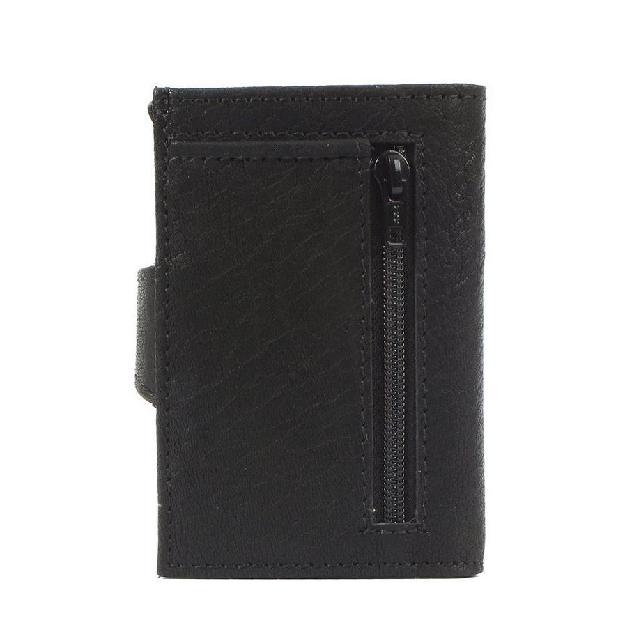 Margelisch Single Leather Deepblack Mini Portafoglio  