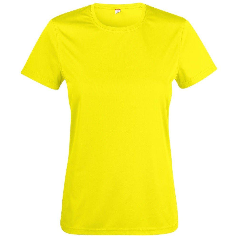 Image of Basic Active Tshirt Damen Gelb Bunt XS