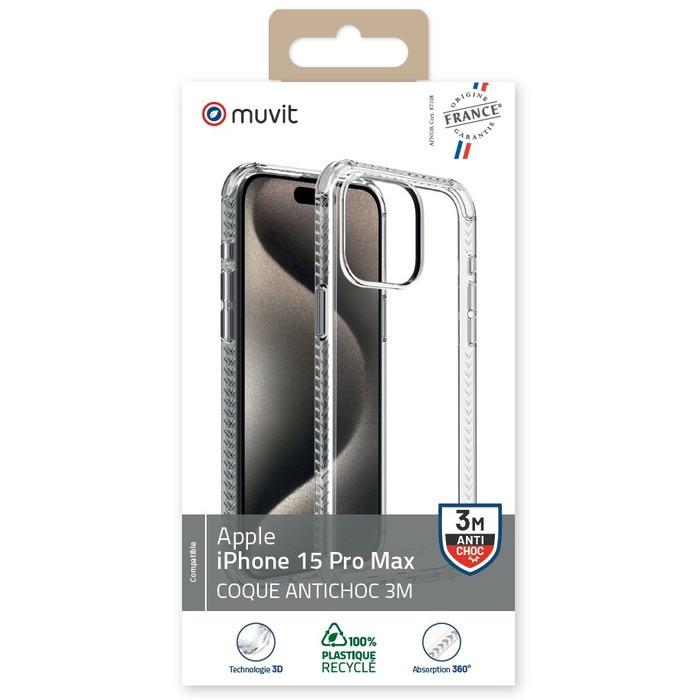 Muvit  Coque pour iPhone 15 Pro Max 