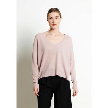 RIA 3 Maglia profonda oversize con scollo a V - 100% cashmere