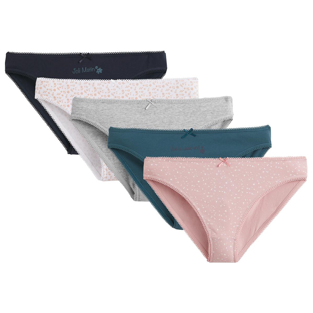 La Redoute Collections  5er-Pack Slips aus Baumwoll-Stretch 