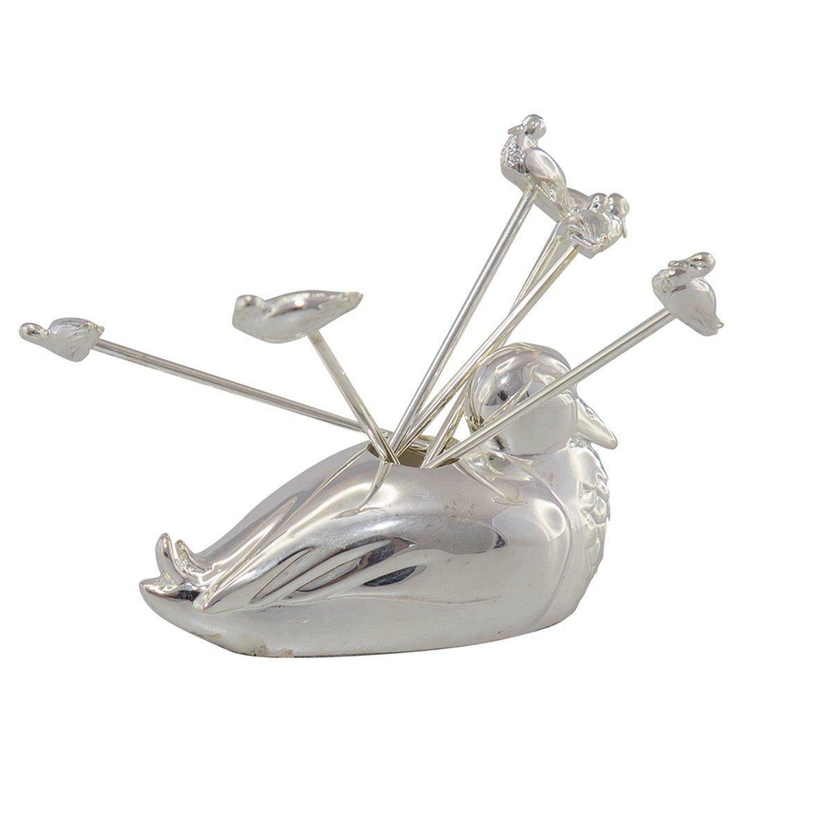 Image of Enten-snackspieße - Set Von 6 Mit Halter Unisex ONE SIZE