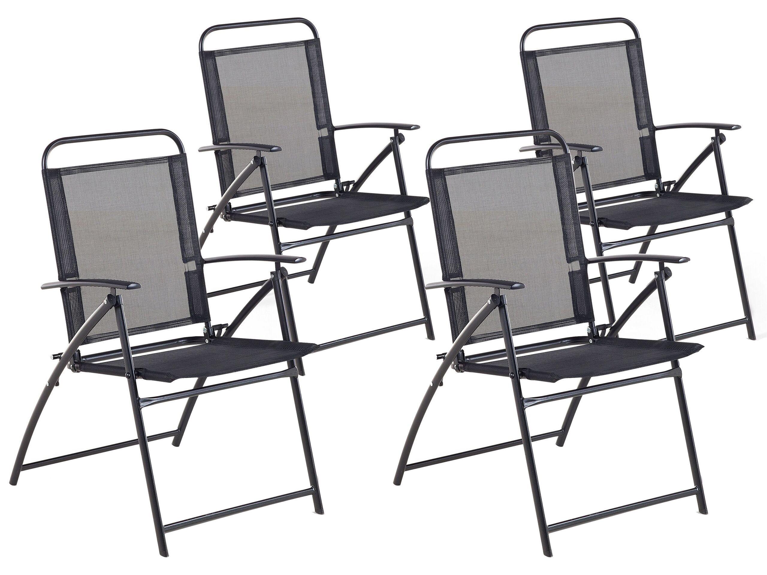 Beliani Lot de 4 chaises en Acier Moderne LIVO  