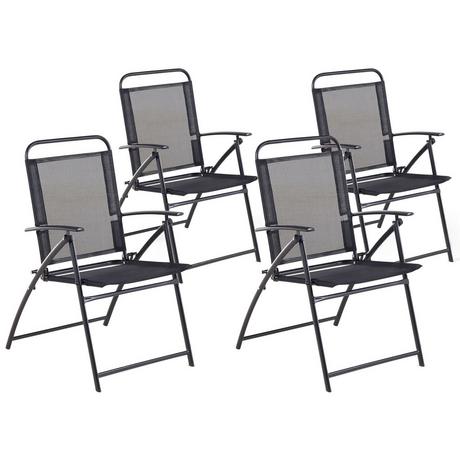 Beliani Lot de 4 chaises en Acier Moderne LIVO  