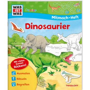 WAS IST WAS Junior Mitmach-Heft Dinosaurier