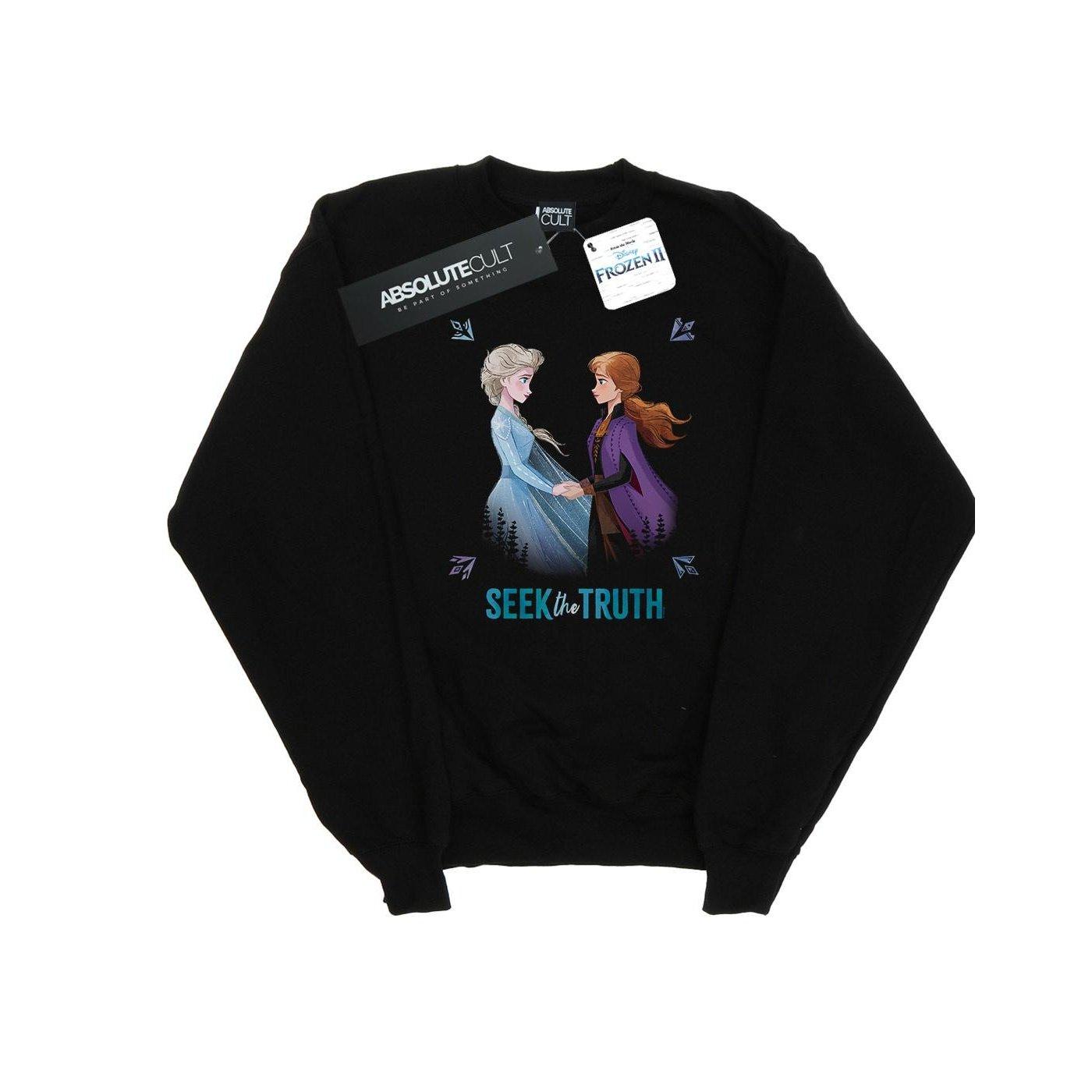 Image of Frozen 2 Elsa And Anna Seek The Truth Sweatshirt Unisex Schwarz 152-158