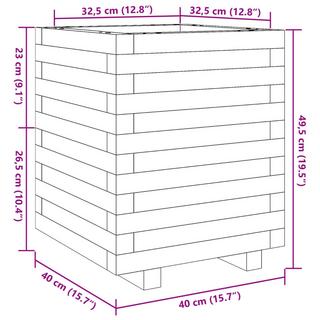 VidaXL Jardinière pinède imprégnée  