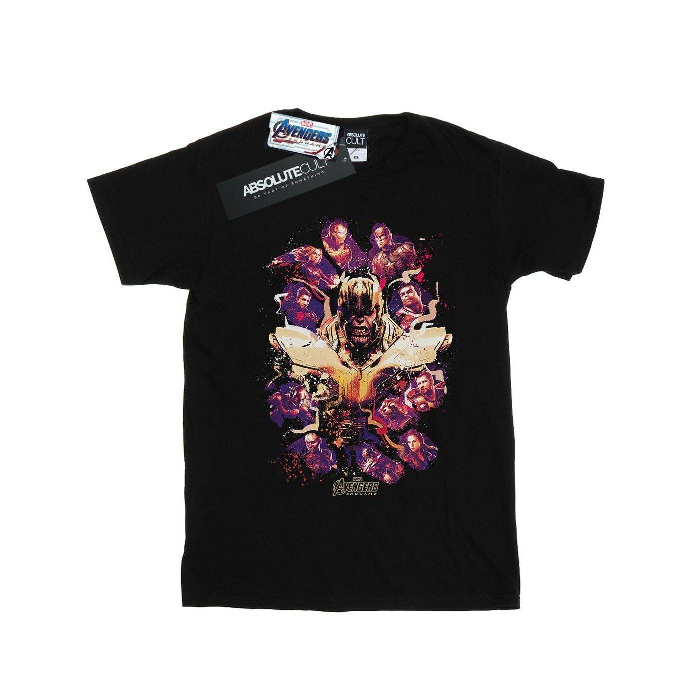 Image of Avengers Endgame Movie Splatter Tshirt Damen Schwarz XXL