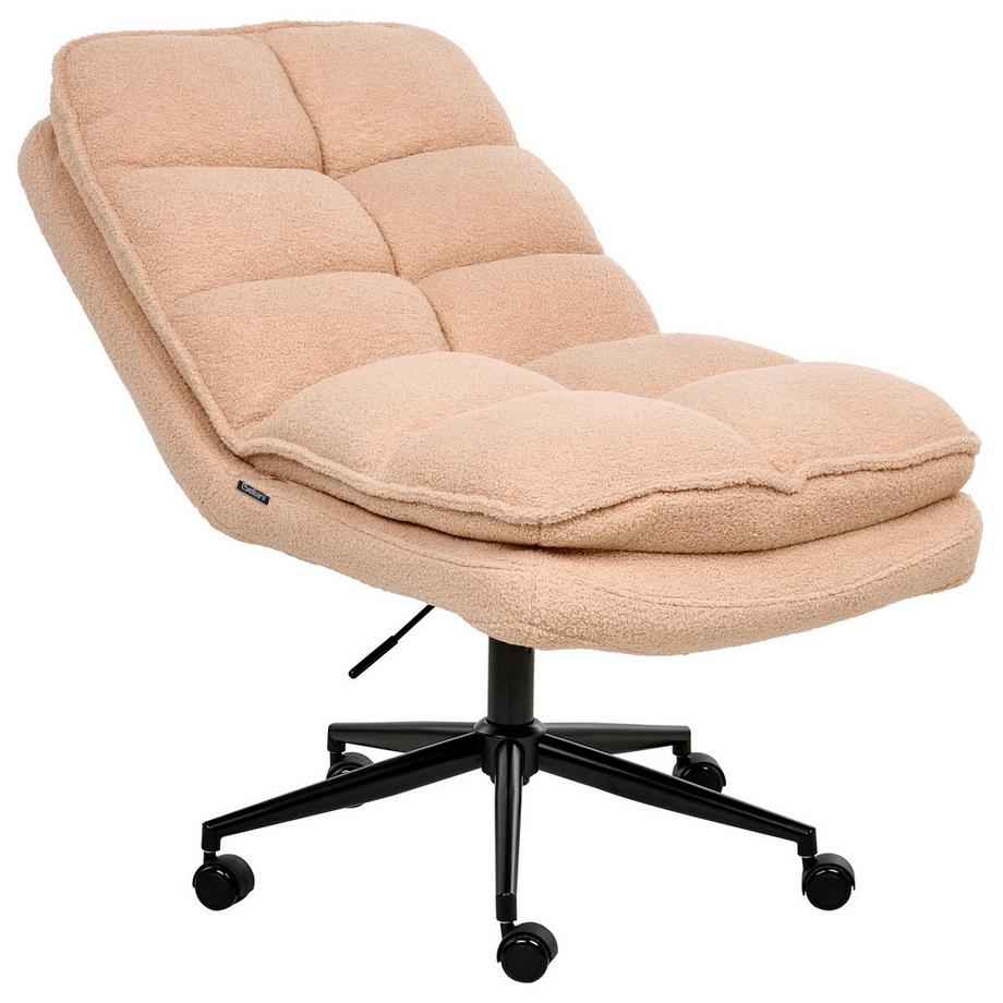 Beliani Chaise de bureau en Bouclé  ADDISON  
