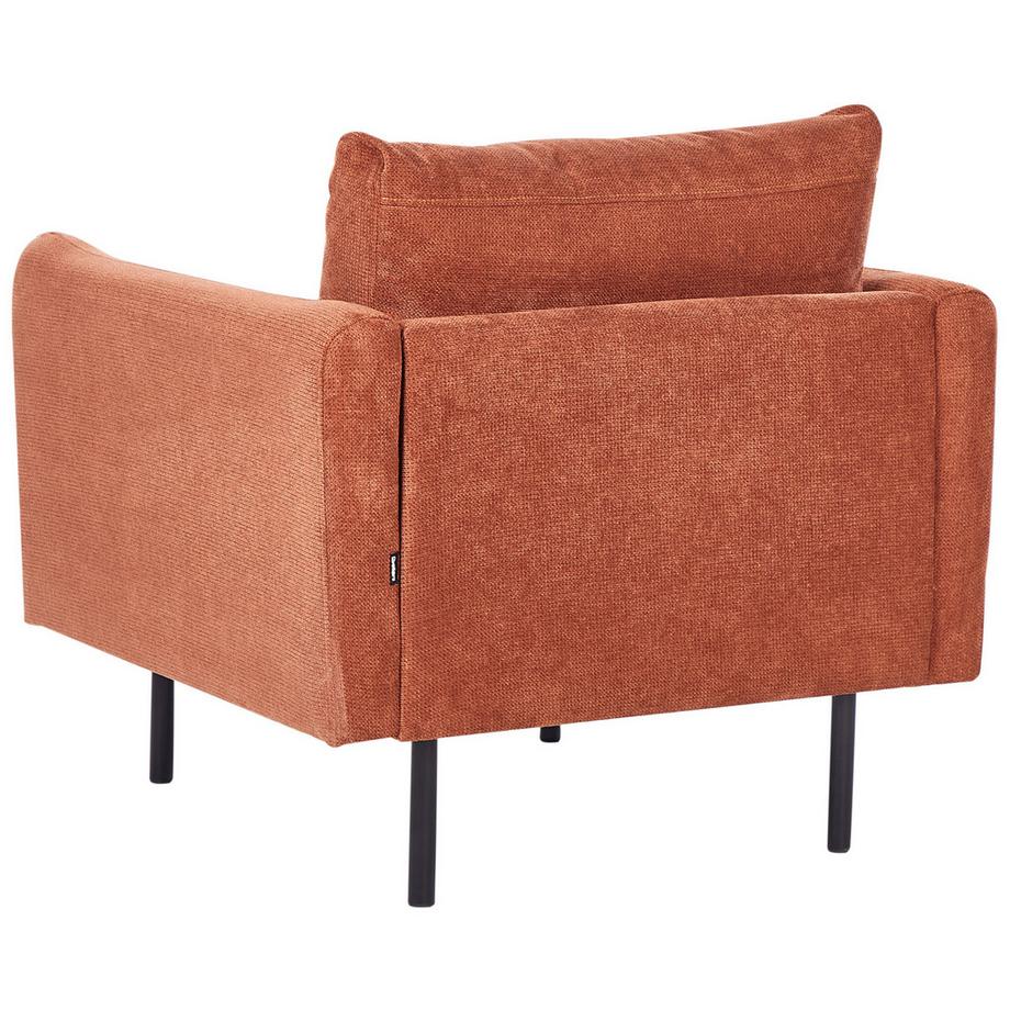 Beliani Fauteuil en Tissu chenille Rétro VINTERBRO  