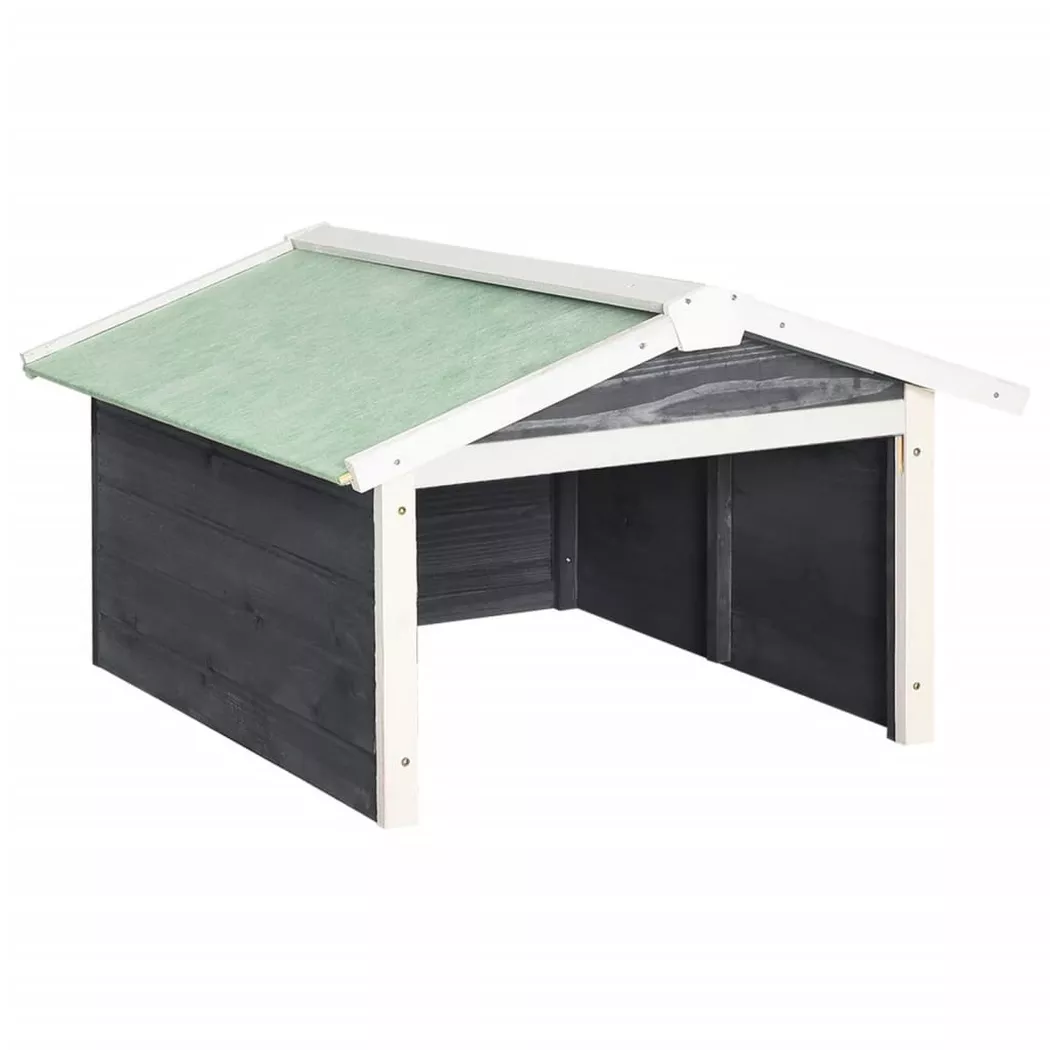 VidaXL - Rasenmähergarage holz, One Size, Grau