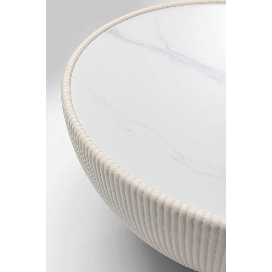 KARE Design Tavolino Endless Vegas bianco rotondo 71  