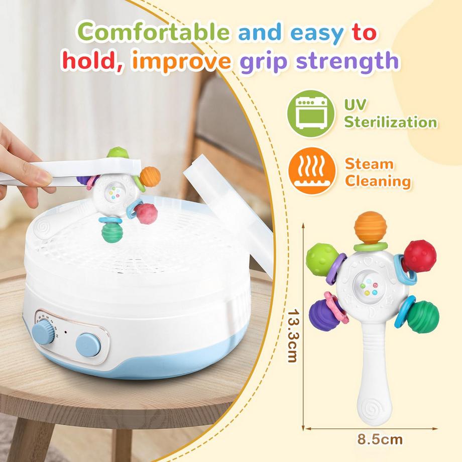 Activity-board  Hochwertige Babyrassel - Beißring - BPA 