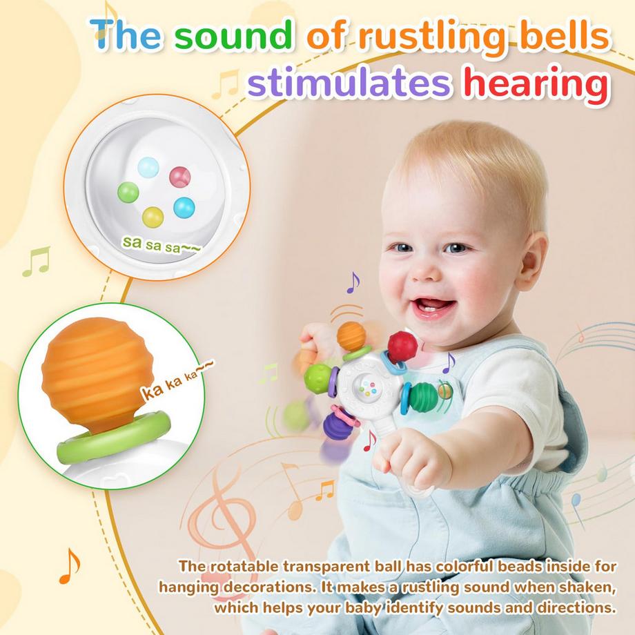 Activity-board  Hochwertige Babyrassel - Beißring - BPA 
