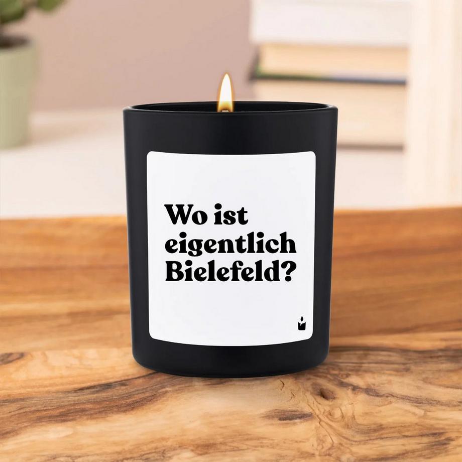 CandleHand Duftkerze Schwarz Flowery Wo ist eigentlich Bielefeld?  