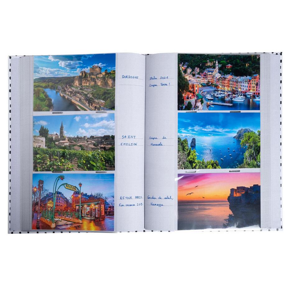 Exacompta Einsteckalbum für 300 Fotos, 22,5x32,5cm, Bright - x 6  