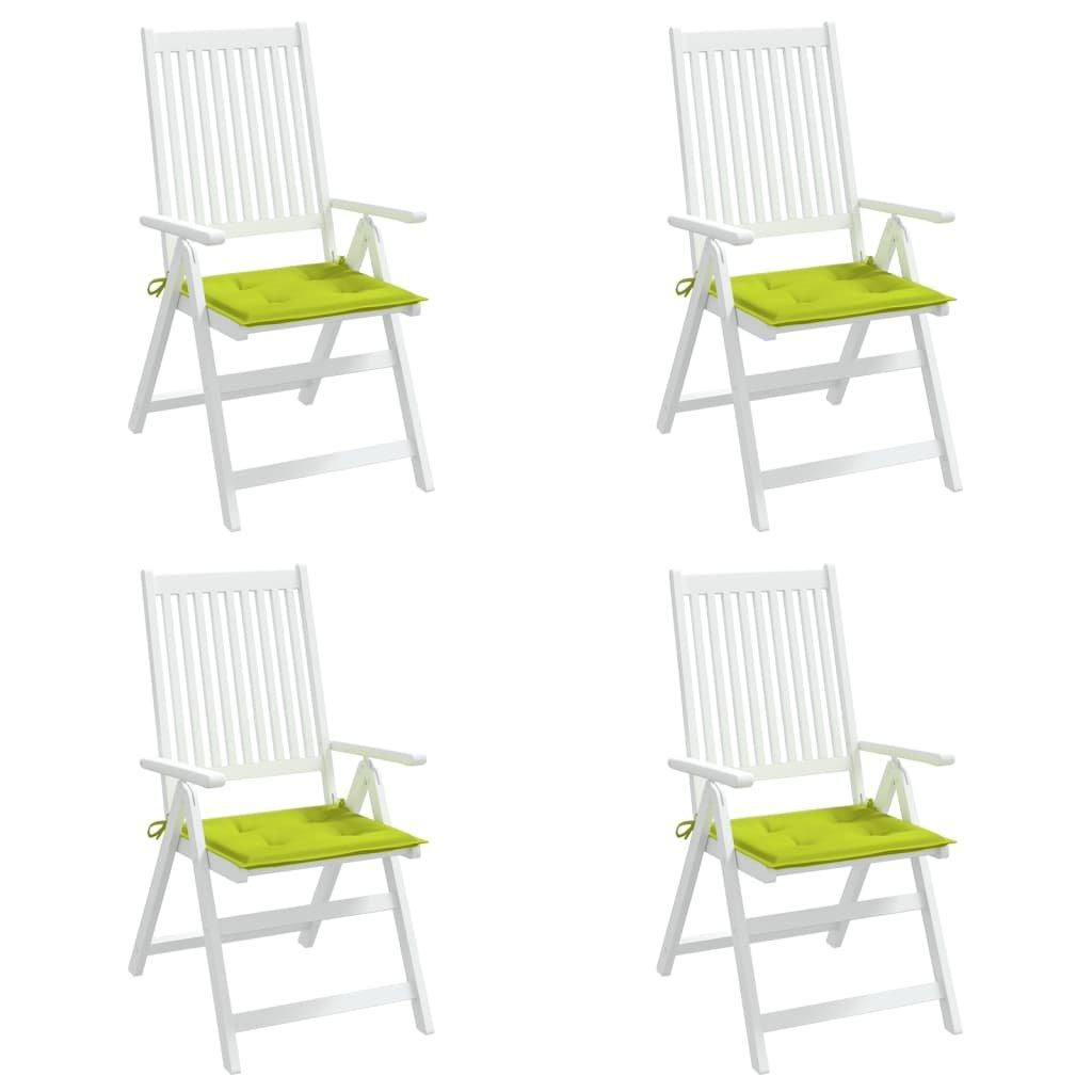 VidaXL Coussins de chaise de jardin 4 pcs tissu tissu  