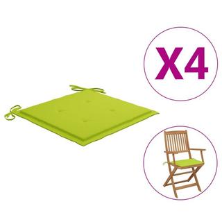 VidaXL Coussins de chaise de jardin 4 pcs tissu tissu  