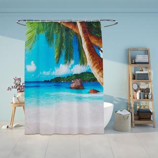 Northix Rideau de douche 180x200 cm avec motif  