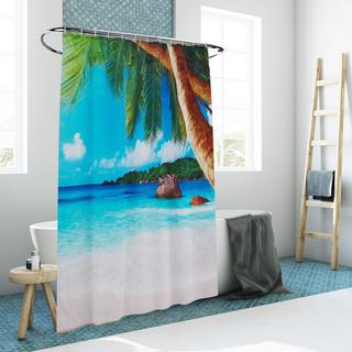 Northix Rideau de douche 180x200 cm avec motif  