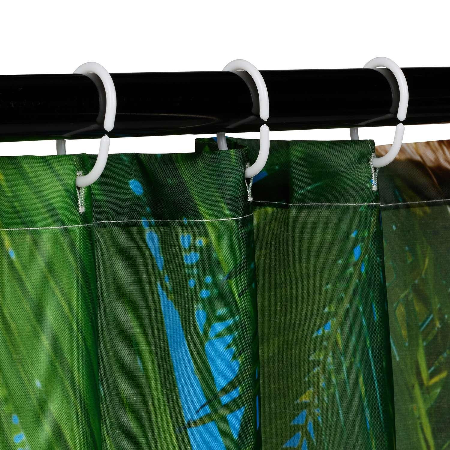 Northix Rideau de douche 180x200 cm avec motif  