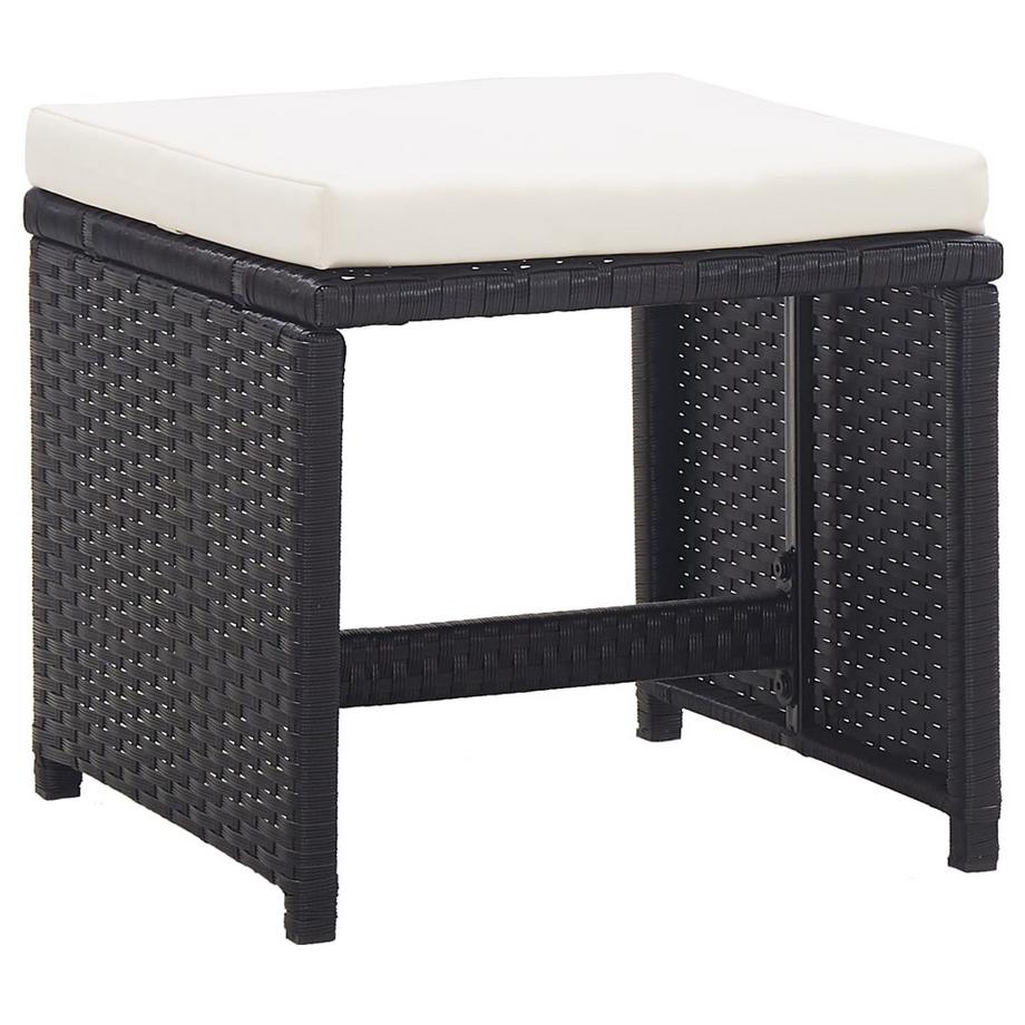 VidaXL Hocker poly-rattan  