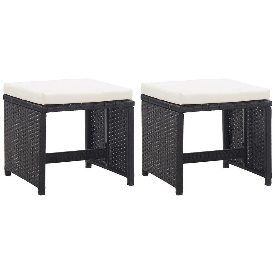 VidaXL Hocker poly-rattan  
