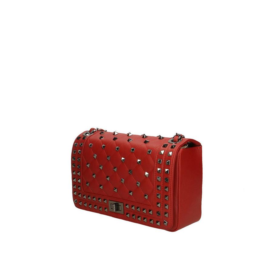 Gave Lux Gesteppte Schultertasche mit Nieten  