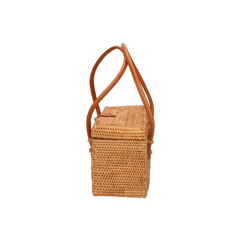 Gave Lux Sac d'épaule Rectangulaire en Rotin  