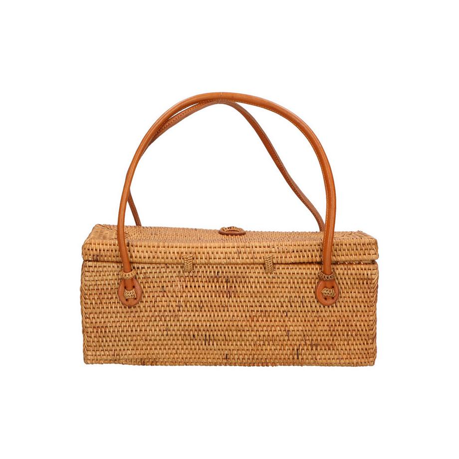 Gave Lux Sac d'épaule Rectangulaire en Rotin  