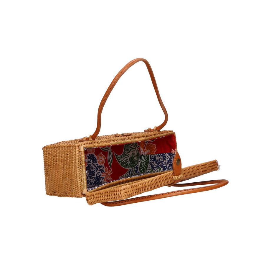 Gave Lux Sac d'épaule Rectangulaire en Rotin  