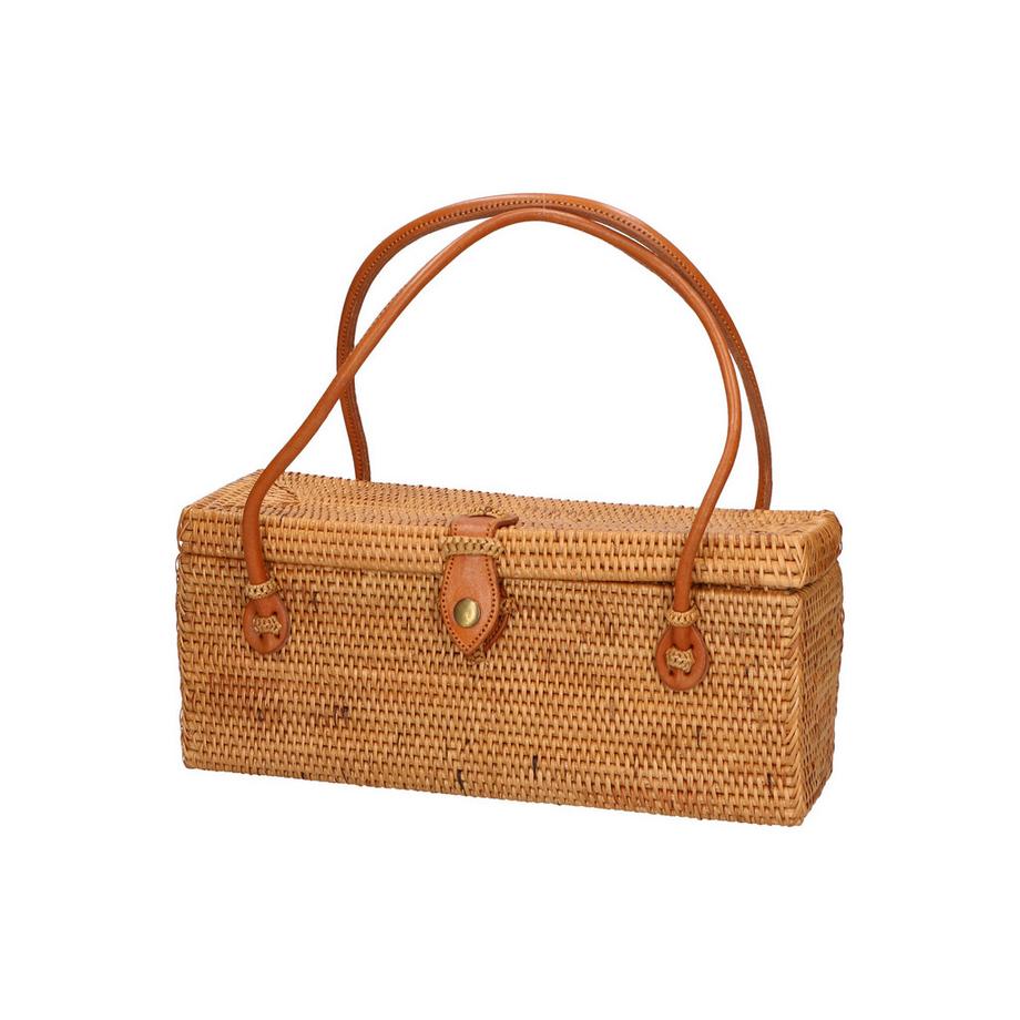 Gave Lux Sac d'épaule Rectangulaire en Rotin  