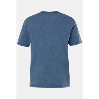 JP1880  T-Shirt, Halbarm, Flammjersey, Indigo-Färbung 