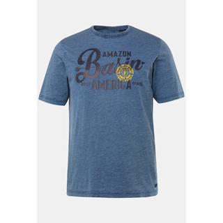 JP1880  T-Shirt, Halbarm, Flammjersey, Indigo-Färbung 