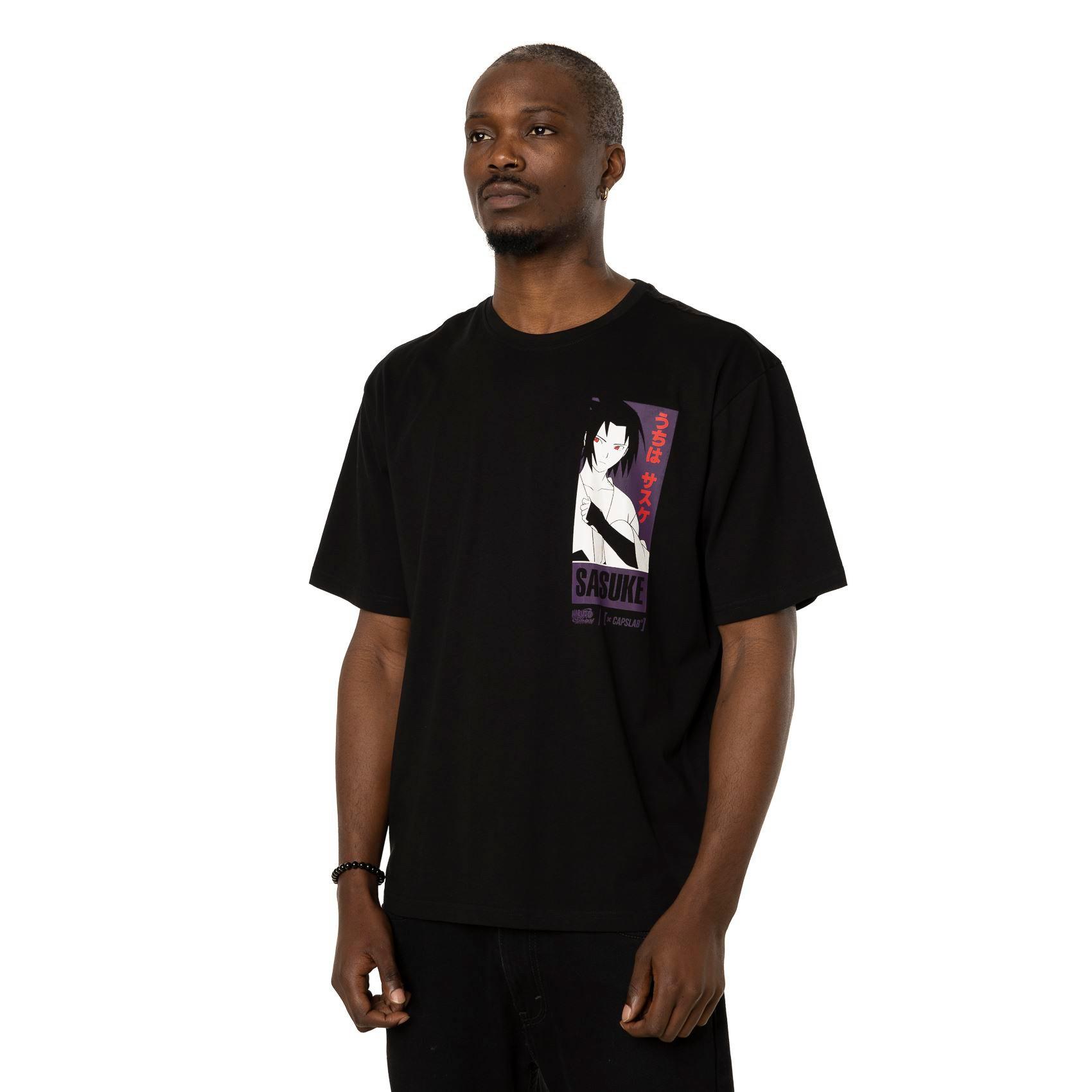 Image of T-shirt - Naruto - Sasuke Uchiha Herren Schwarz L