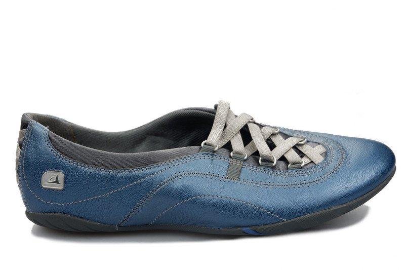 Image of Idyllic Slip - Leder Loafer Damen Blau 40