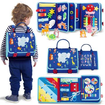 Busy Board Kleinkind-Aktivitätsbrett Auto-Flugzeug-Reisespielzeug